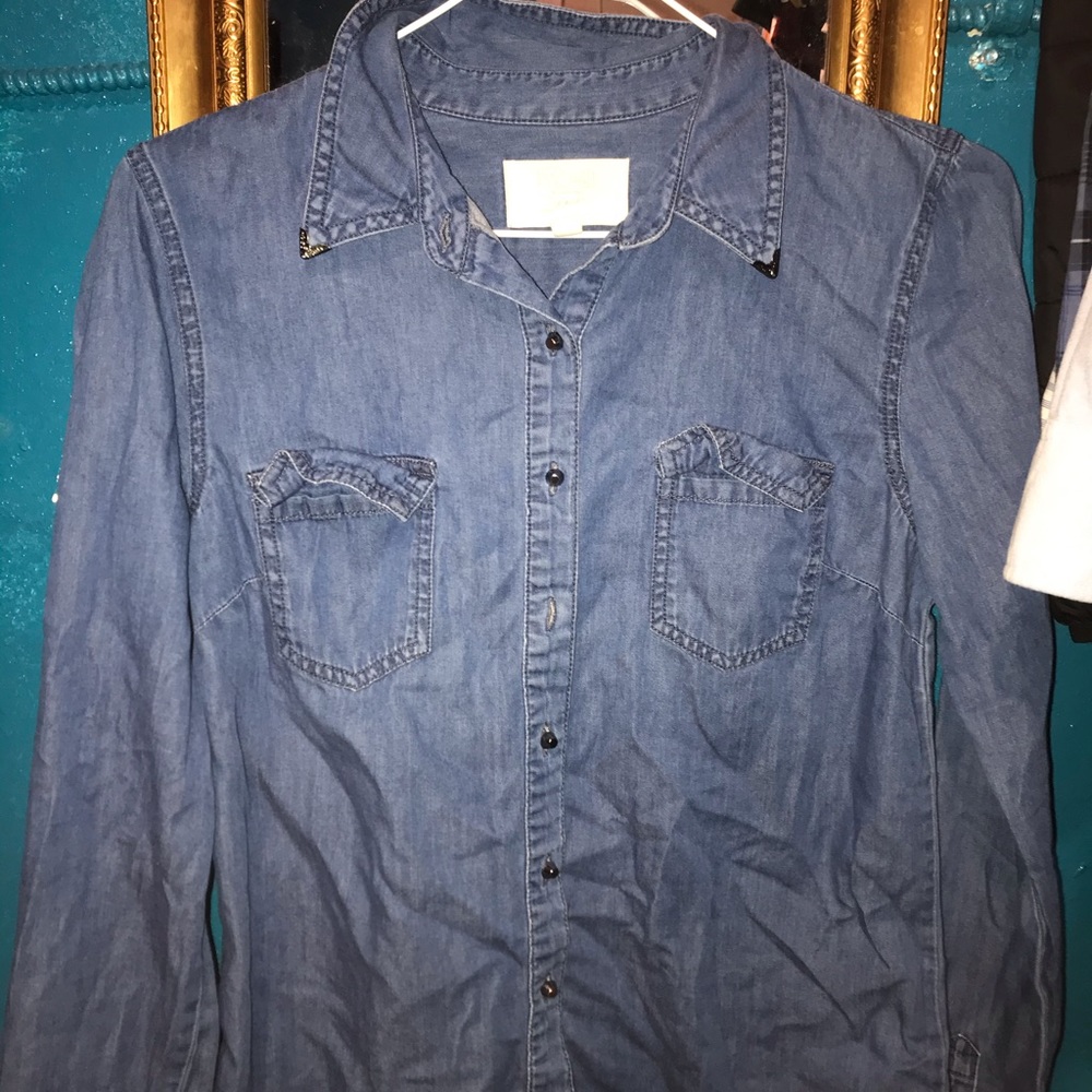 “Denim “ Button up